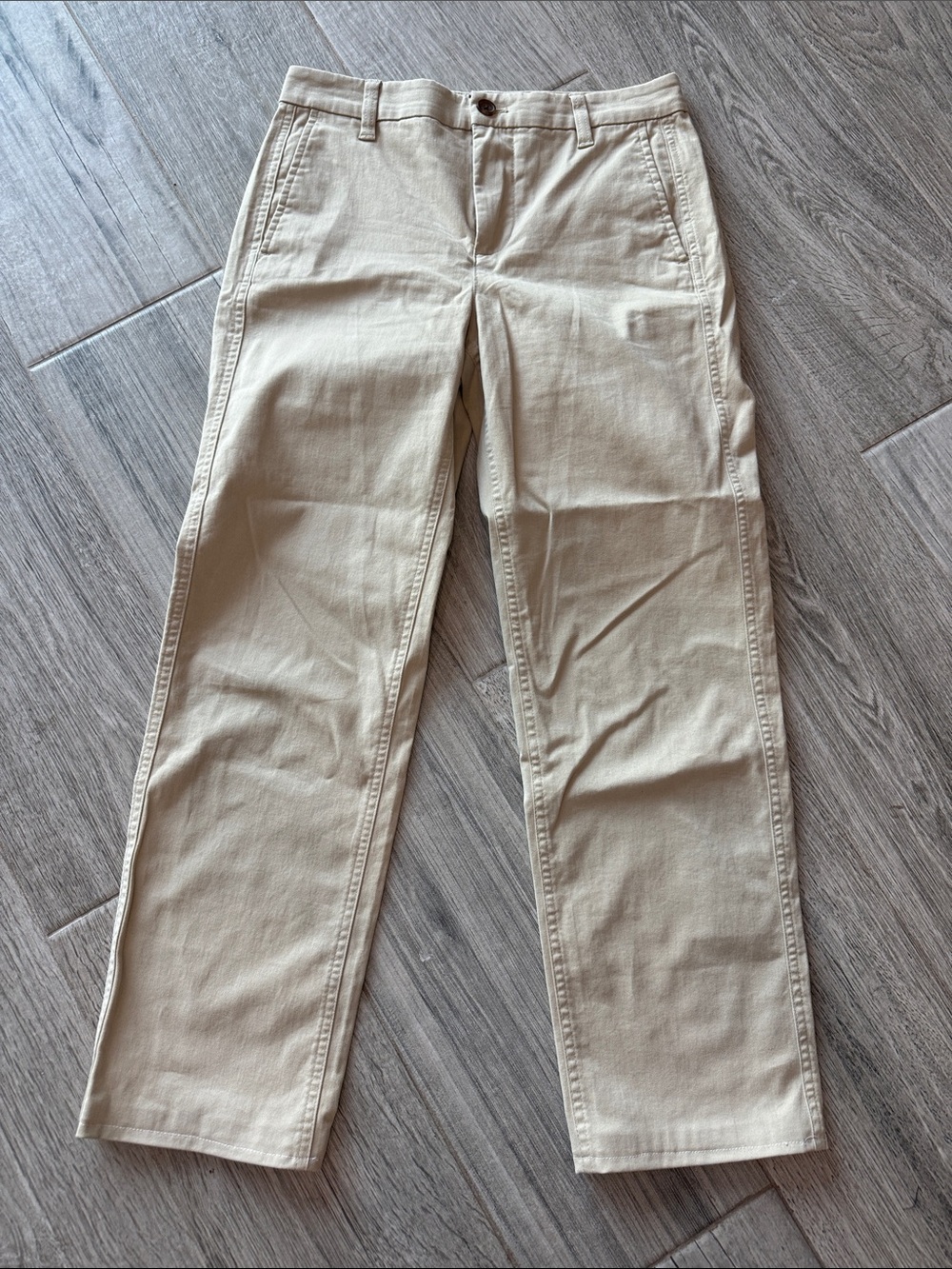 J. Crew Women's Straight Leg Chino Pants in Light Khaki
